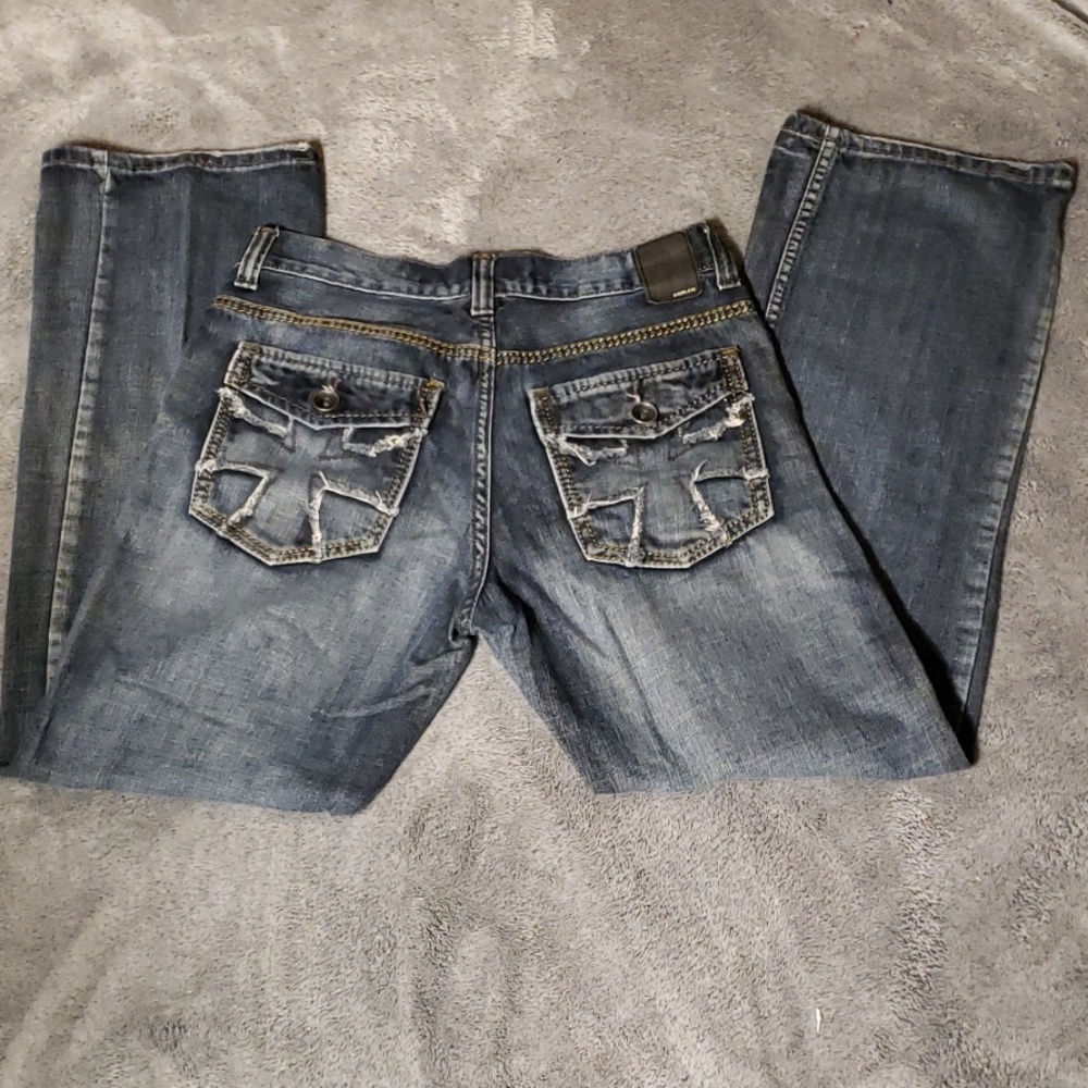 Mens Helix Jeans Relaxed Bootcut S 29x30 Gem